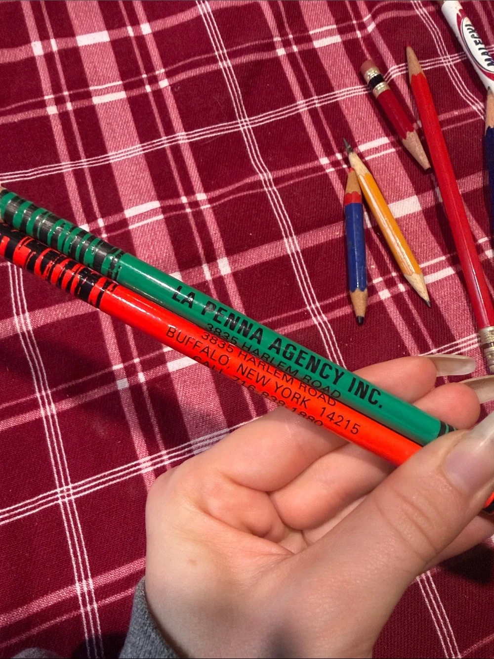 Assorted Vtg Pencils with businesses from Buffalo NY